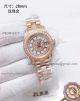 Perfect Replica Rolex Datejust Rose Gold Diamond Case President Diamond Band Couple Watch (2)_th.jpg
